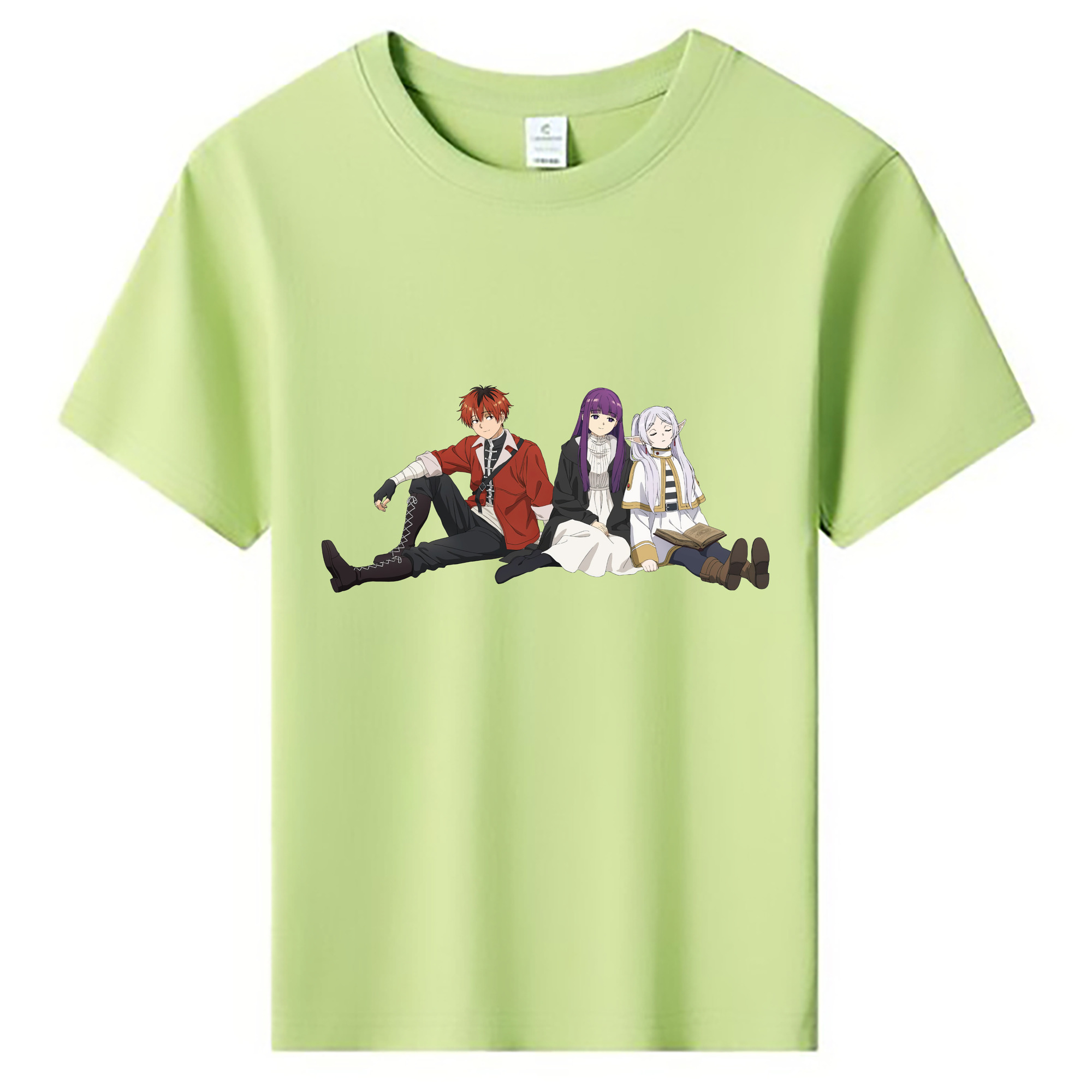 （画像用） 葬送のフリーレン Frieren 綿100％キッズTシャツ（フロントプリント）